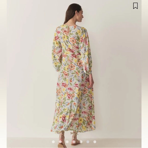 ISO TRADE Doen Oliana Dress in Blanc Anemone Bloom - Picture 9 of 12